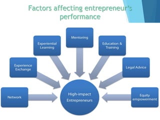 Factors affecting entrepreneur’s
performance
 