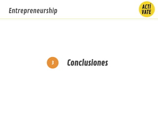 Entrepreneurship
Conclusiones3
 