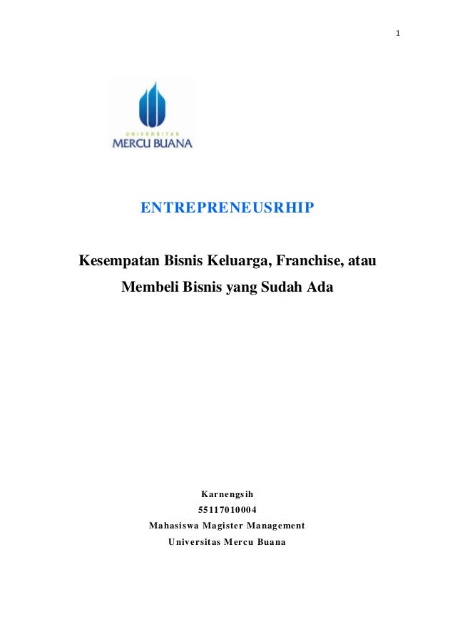 Kesempatan Bisnis Keluarga Franchise Atau Membeli Bisnis Yang Sudah