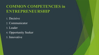 Introduction to Entrepreneurship (Entrep) | PPTX
