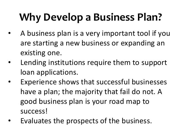 why might an entrepreneur write a business plan