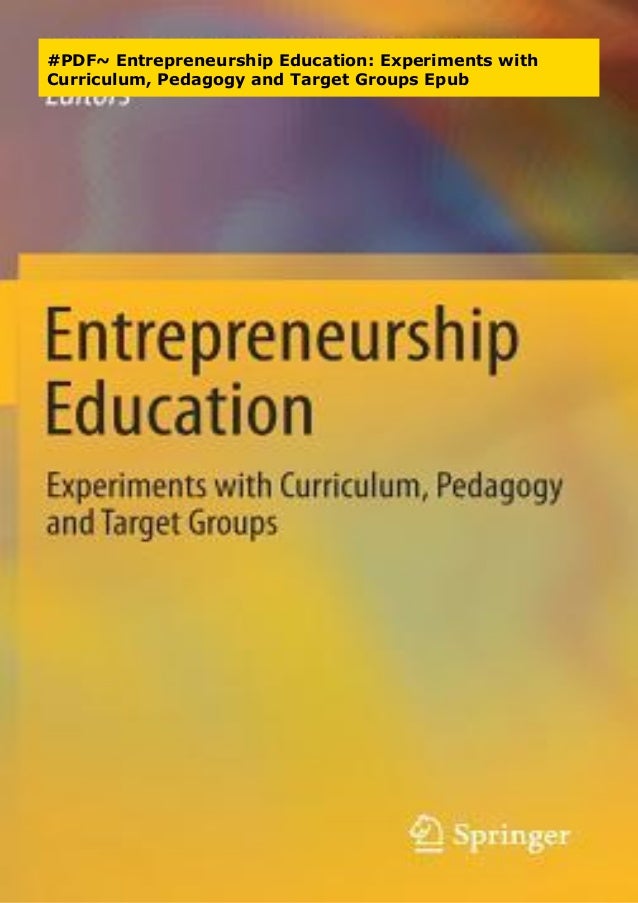 entrepreneurship education curriculum pdf
