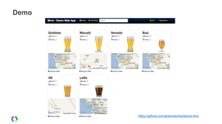 Demo
https://github.com/greenido/backbone-bira
 