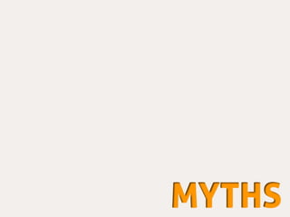 Entrepreneurship - Myths and Facts