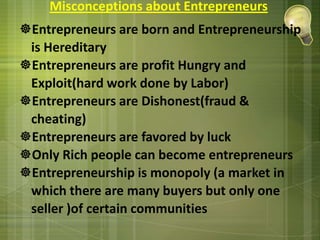 Independence (start business their own)