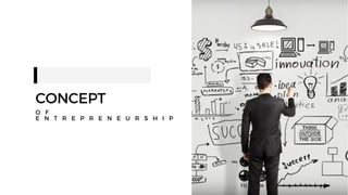 CONCEPT
O F
E N T R E P R E N E U R S H I P
 