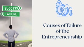 Causes of failure
of the
Entrepreneurship
 