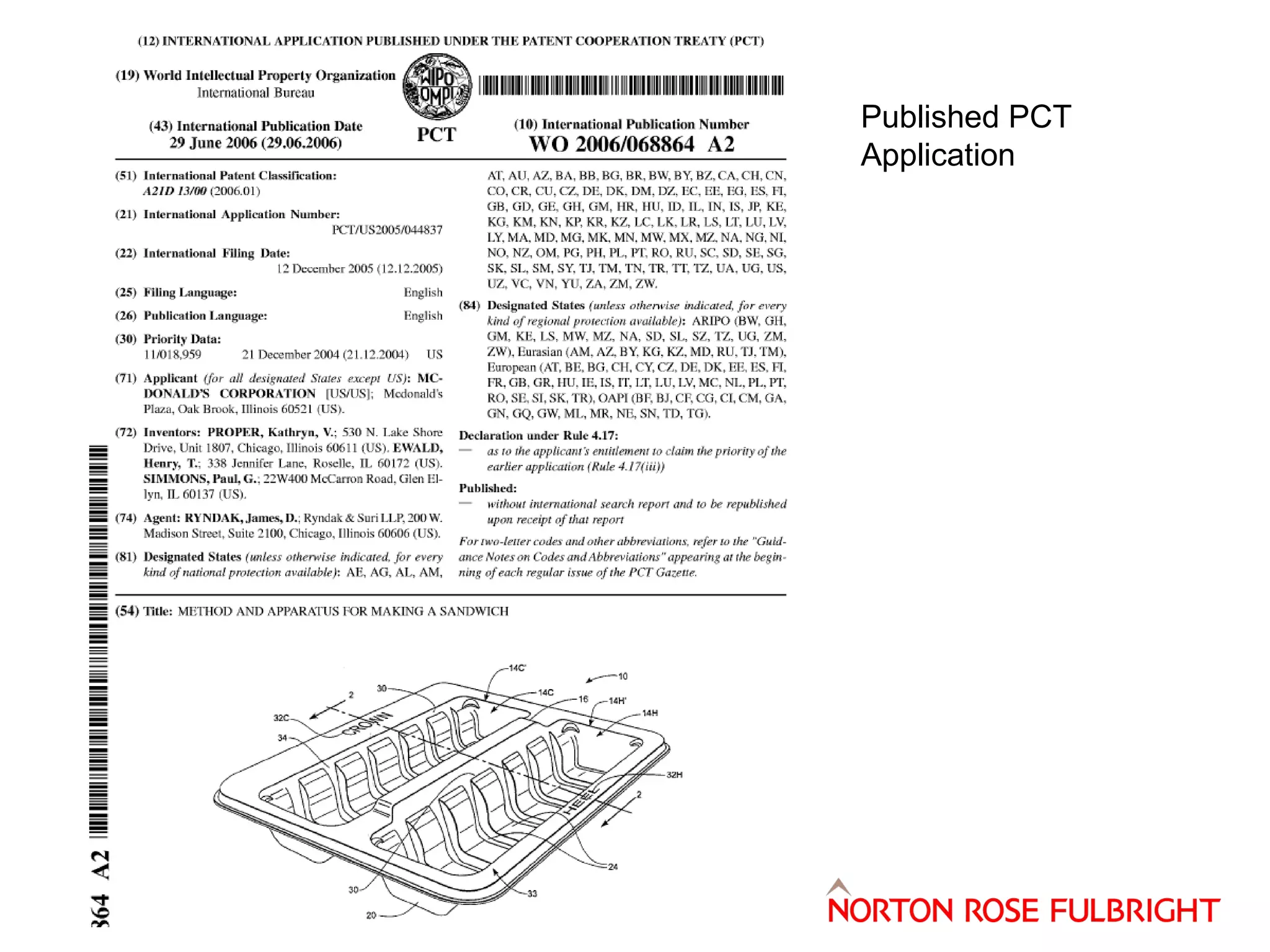 Published PCT
Application

 