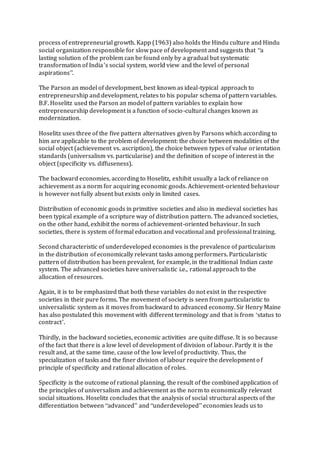 Particularistic Development Entrepreneurship and small business development | DOCX