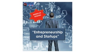 “Entrepreneurship
and Startups”
Arpit Apoorva
 