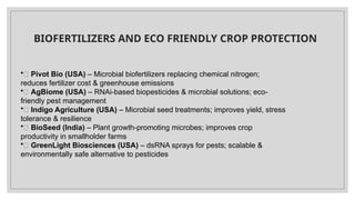 Entrepreneurship Opportunities in Plant Sciences and AgriTech ...