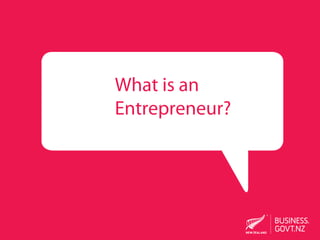 What is an
Entrepreneur?
 