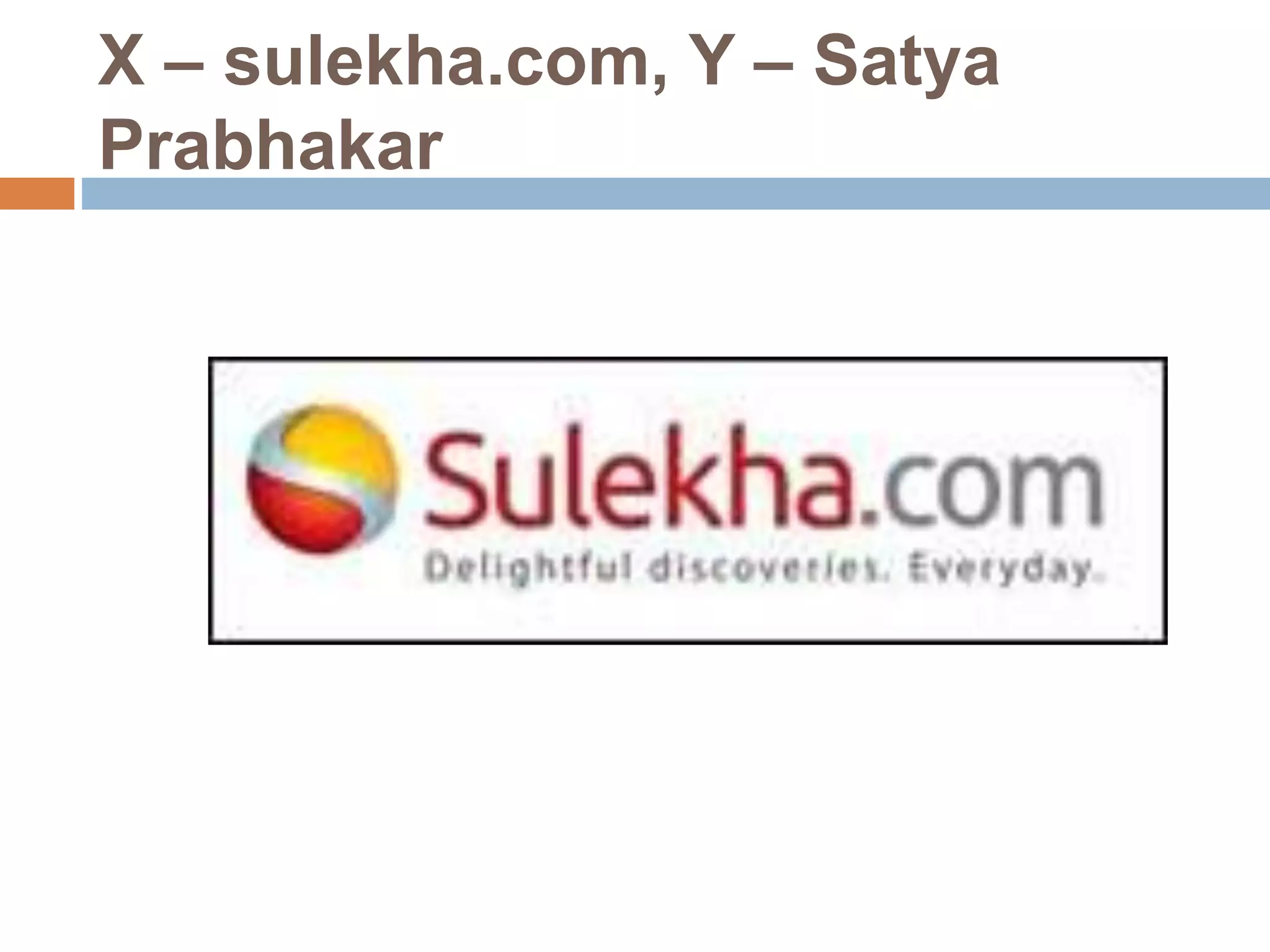 X – sulekha.com, Y – Satya 
Prabhakar 
 