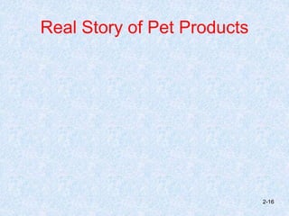 Real Story of Pet Products
2-16
 
