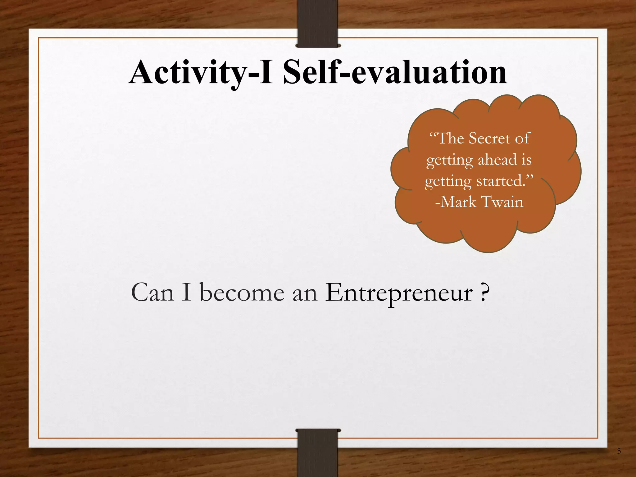 The Art of Entrepreneurship