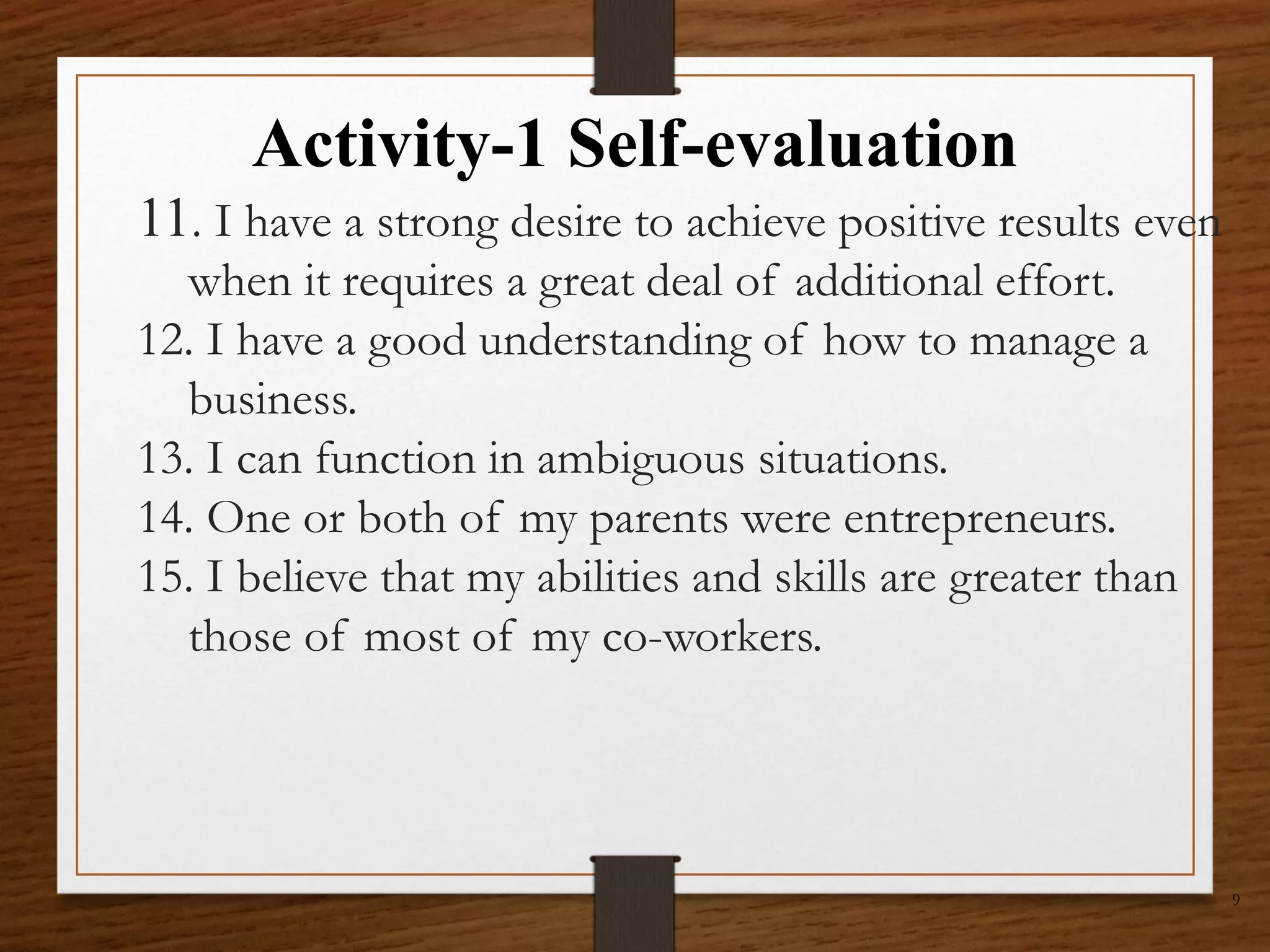 The Art of Entrepreneurship