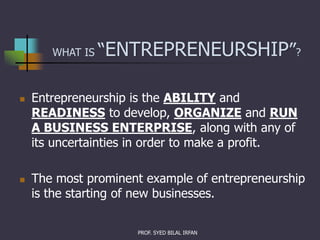 Introduction to Entrepreneurship | PPT