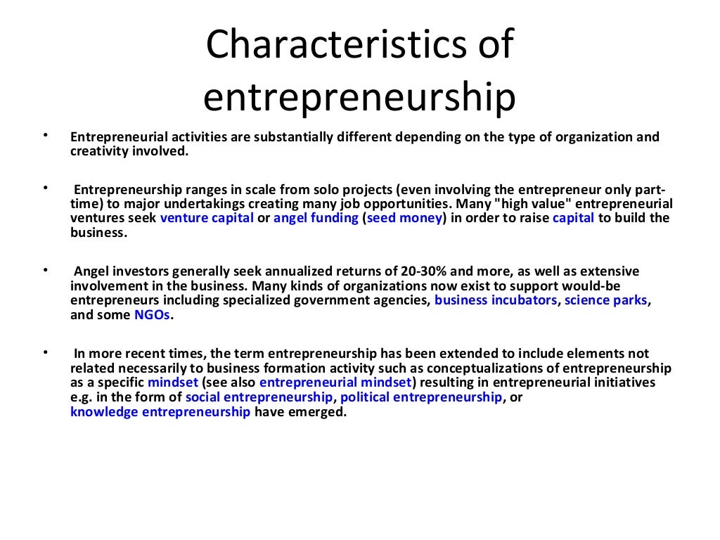 Entrepreneurship Lecture Notes Part 1