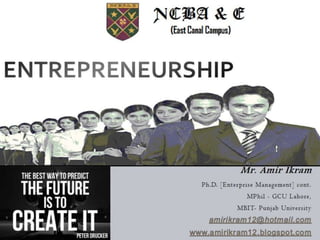 Entrepreneurship (perspective & introduction)