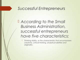 Entrepreneurship powerpoint slide