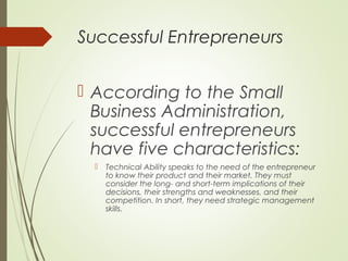 Entrepreneurship powerpoint slide