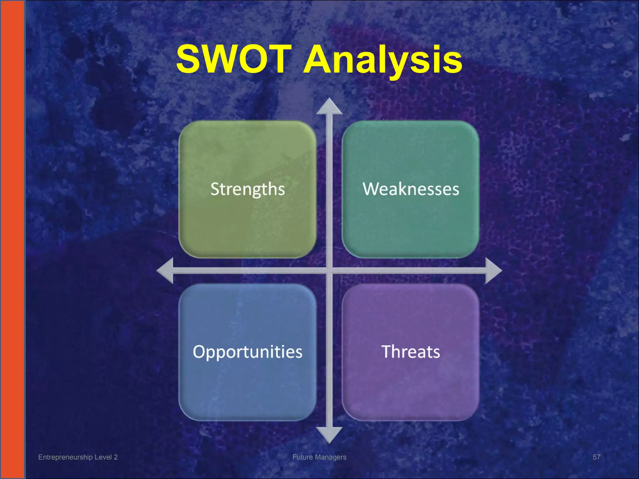SWOT Analysis Entrepreneurship Level 2 Future Managers 