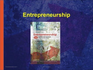 Entrepreneurship Entrepreneurship Level 2 Future Managers 