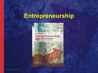 Entrepreneurship Entrepreneurship - Level 2 Future Managers 