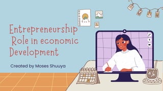 Entrepreneurship
Role in economic
Development
Created by Moses Shuuya
 