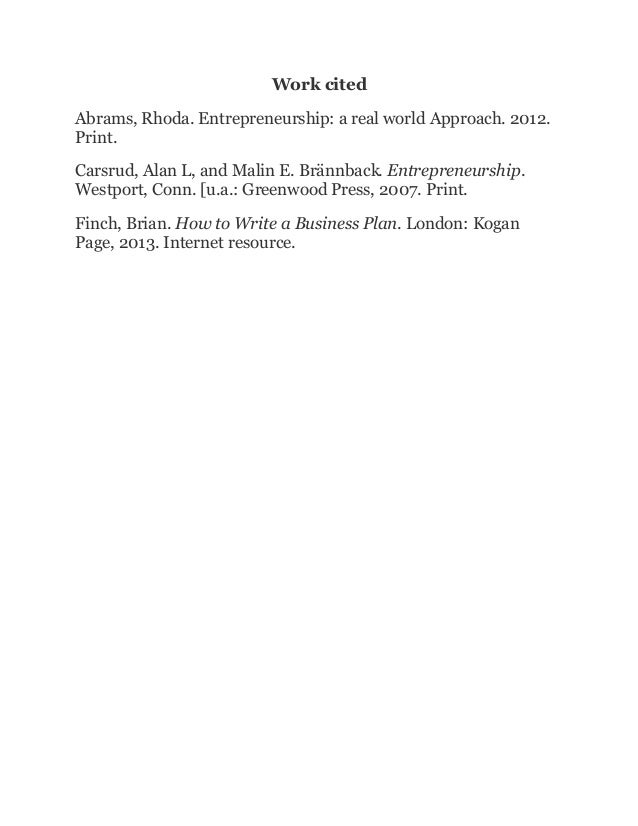 Entrepreneurship essay