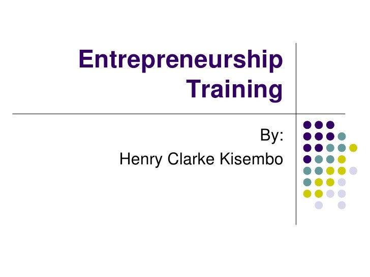 Entrepreneurship Training Manual Pptx To Mp4