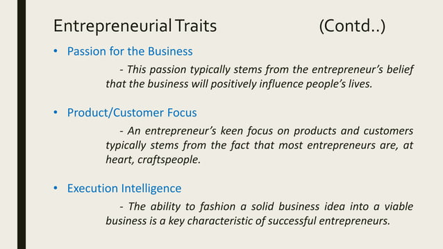 Introduction To Entrepreneurship | PPTX