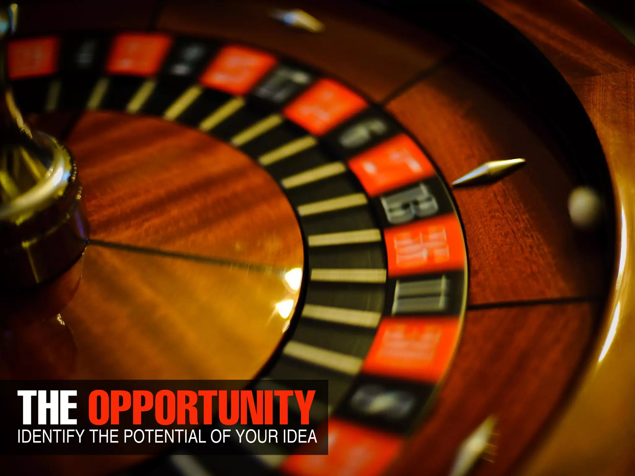 IDENTIFY THE POTENTIAL OF YOUR IDEA
 