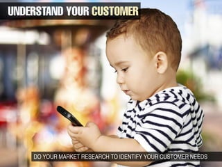 DO YOUR MARKET RESEARCH TO IDENTIFY YOUR CUSTOMER NEEDS