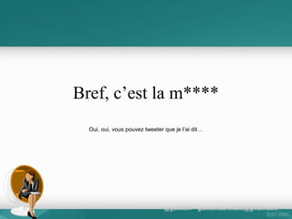 Lean startup
•
•
•
•
•
•
•
•

le burn rate,
le pivot, étape essentielle,
la gestion en petits lots,
le moteur de croissance,
la sagesse des cinq pourquoi,
penser grand, débuter petit,
* Produit minimum viable (PMV),
http://fr.locita.com/technologie-2/livre-leanstartup-adoptez-linnovation-continue/

 