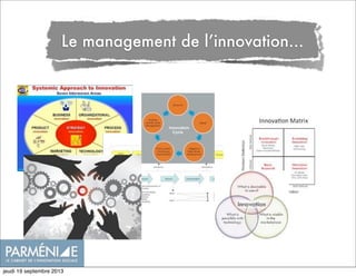 Le management de l’innovation...
jeudi 19 septembre 2013
 