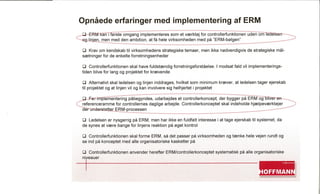 Entreprise Risk Management system