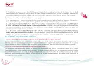28 Les « Essentiels » du Programme International de Recherche « ISD » de la Fondation CIGREF
5. L’implication du gouvernem...