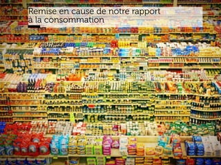 www.15marches.fr
Remise en cause de notre rapport
à la consommation
 