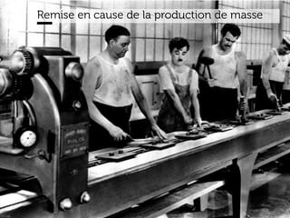 www.15marches.fr
Remise en cause de la production de masse
 