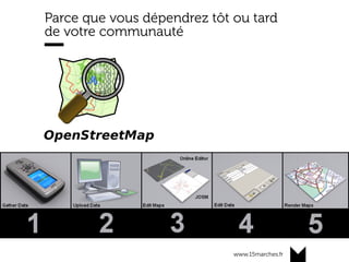 www.15marches.fr
Parce que vous dépendrez tôt ou tard
de votre communauté
 