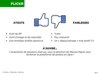 0023 I
§  Outil de RP
§  Outil d’image et de notoriété
§  Une stratégie mobile agressive
§  Trafic
§  Peu interactif
...