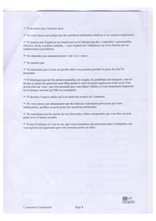 Entretien conseil
