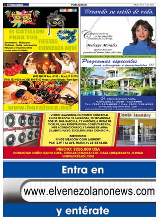 12   PUBLICIDAD   Marzo 05 al 11 de 2010
 