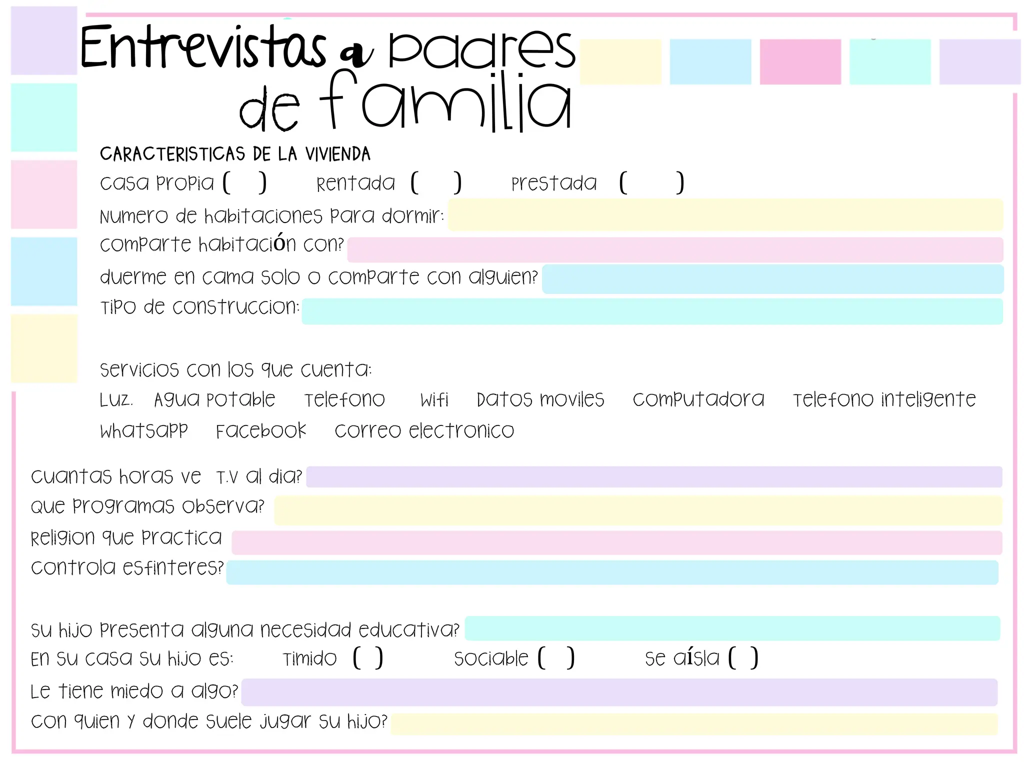 Entrevista Para Padres De Niños De Preescolar eroppa.com