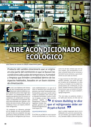 Entrevista  revista construccion 2013