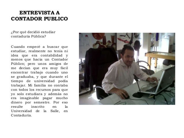 Entrevista a contador publico