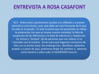 Entrevista a Rosa Casafont 