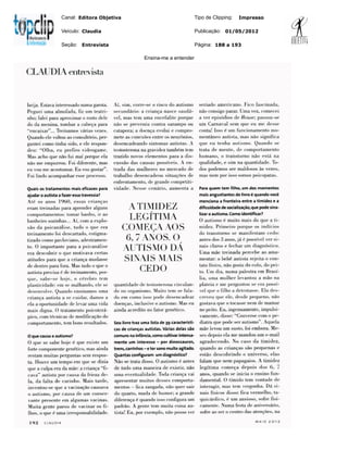 Canal: Editora Objetiva                          Tipo de Clipping:   Impresso

Veículo: Claudia                           ...