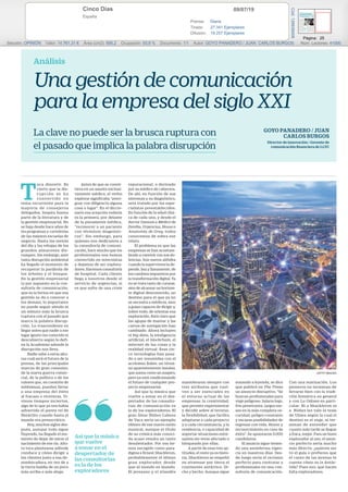 Una gestión de comunicación para la empresa del siglo XXI